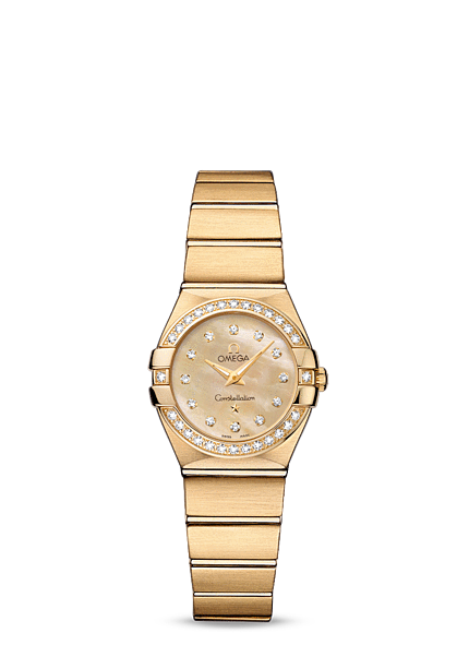 Omega Constellation 24mm Quartz Yellow Gold / Diamond Bezle / Champagne MOP (123.55.24.60.57.001) Omega Constellation 24mm Quartz Yellow Gold / Diamond Bezle / Champagne MOP (123.55.24.60.57.001)