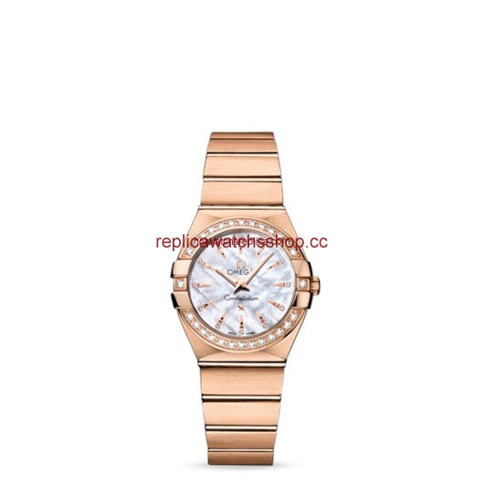 Omega Constellation 27mm Quartz Brushed Red Gold / Diamond Bezel / MOP (123.55.27.60.55.002) Omega Constellation 27mm Quartz Brushed Red Gold / Diamond Bezel / MOP (123.55.27.60.55.002)