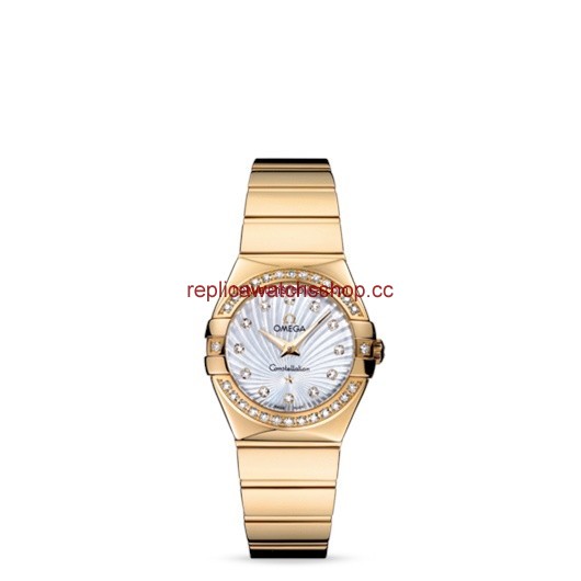 Omega Constellation 27mm Quartz Polished Yellow Gold / Diamond Bezel / MOP Supernova (123.55.27.60.55.007) Omega Constellation 27mm Quartz Polished Yellow Gold / Diamond Bezel / MOP Supernova (123.55.27.60.55.007)