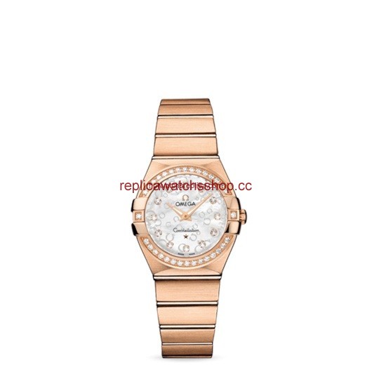 Omega Constellation 27mm Quartz Brushed Red Gold / Diamond Bezel / Silver Omega (123.55.27.60.55.015) Omega Constellation 27mm Quartz Brushed Red Gold / Diamond Bezel / Silver Omega (123.55.27.60.55.015)
