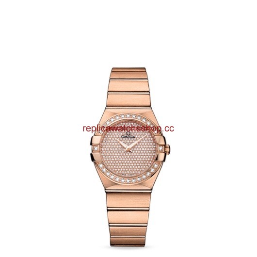 Omega Constellation 27mm Quartz Brushed Red Gold / Diamond Bezel / Diamond Dial (123.55.27.60.99.004) Omega Constellation 27mm Quartz Brushed Red Gold / Diamond Bezel / Diamond Dial (123.55.27.60.99.004)