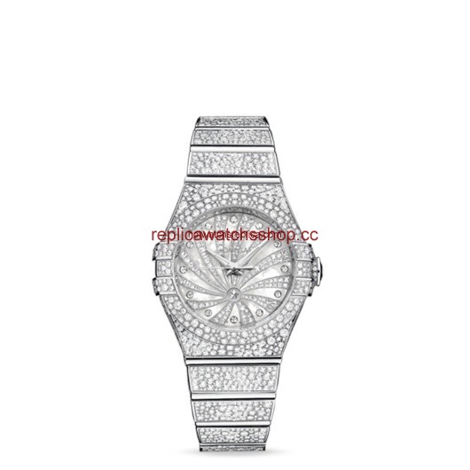 Omega Constellation 31mm Luxury Edition Co-Axial White Gold Full Set (123.55.31.20.55.007)