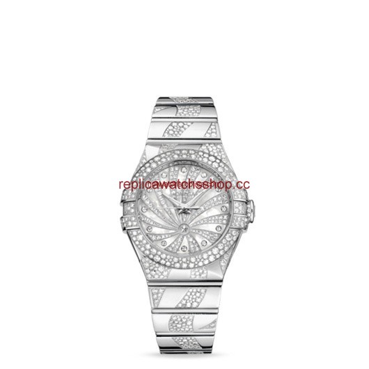 Omega Constellation 31mm Luxury Edition Co-Axial White Gold Snow Bracelet (123.55.31.20.55.009) Omega Constellation 31mm Luxury Edition Co-Axial White Gold Snow Bracelet (123.55.31.20.55.009)