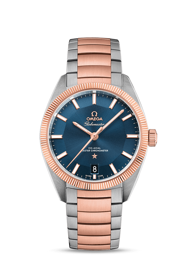 Omega Globemaster Two Tone Sedna Blue Bracelet (130.20.39.21.03.001) Omega Globemaster Two Tone Sedna Blue Bracelet (130.20.39.21.03.001)