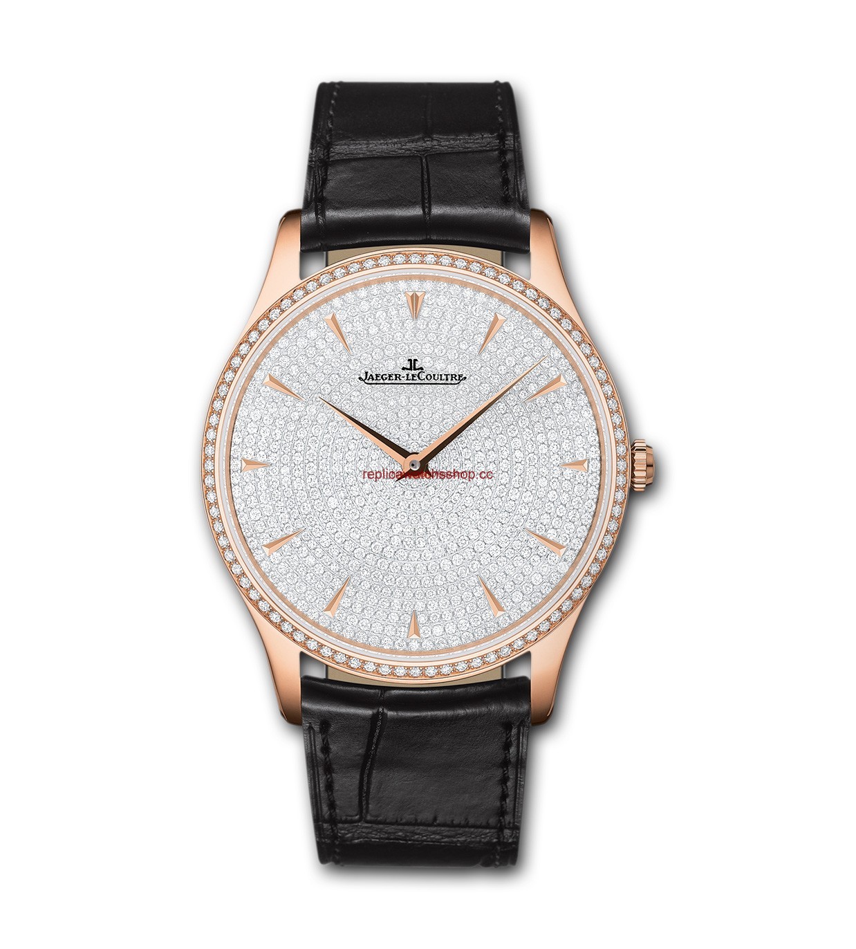 Jaeger-LeCoultre Master Ultra Thin Pink Gold Diamond (1352507) Jaeger-LeCoultre Master Ultra Thin Pink Gold Diamond (1352507)