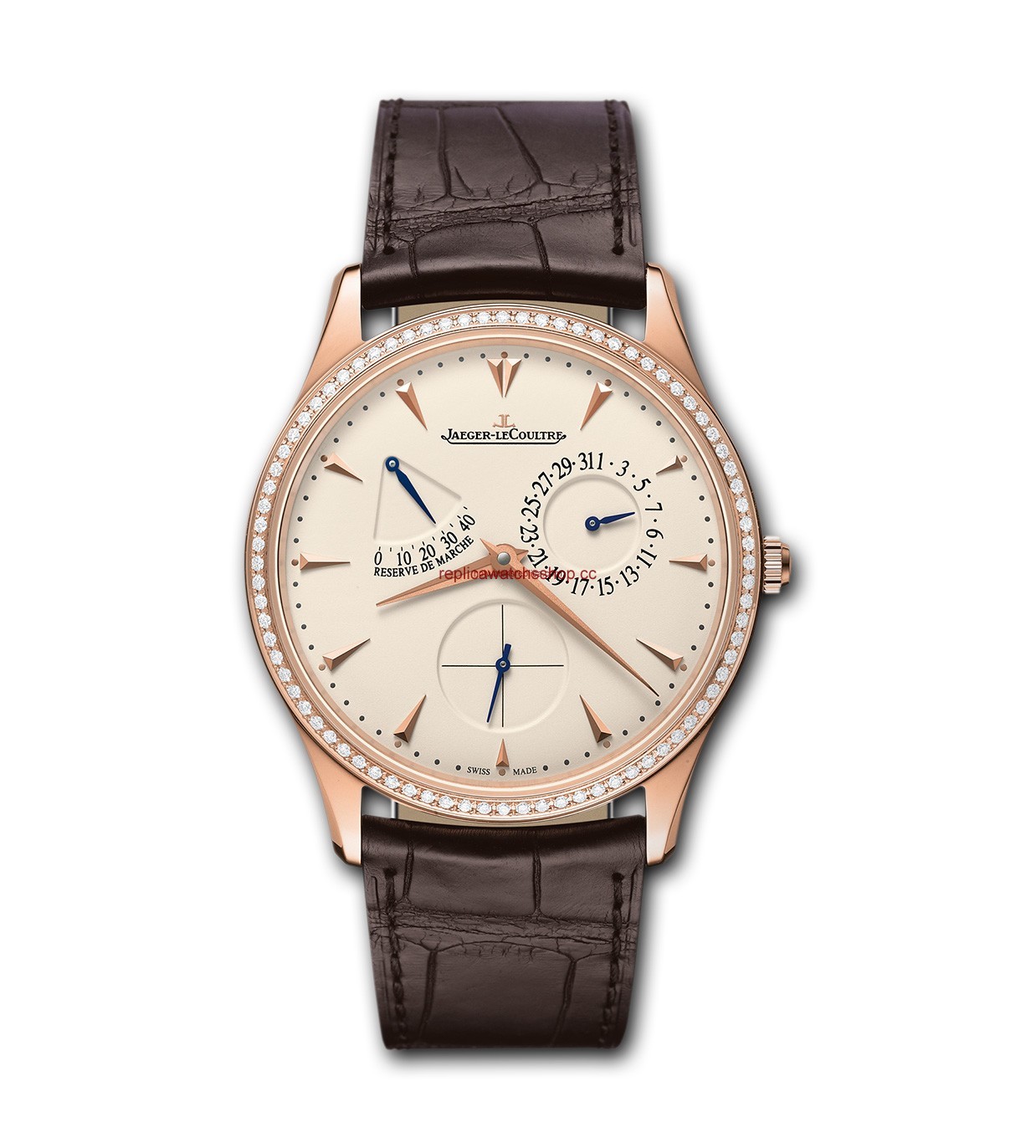 Jaeger-LeCoultre Master Ultra Thin Réserve de Marche Pink Gold DIamond (1372501) Jaeger-LeCoultre Master Ultra Thin Réserve de Marche Pink Gold DIamond (1372501)