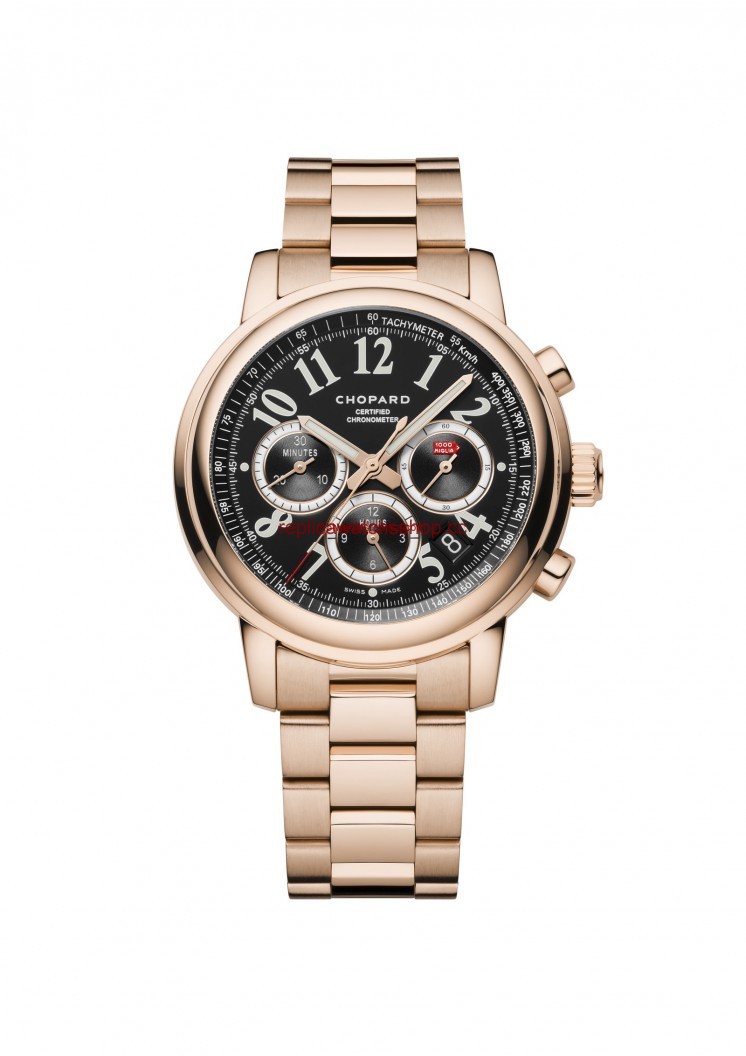 Chopard Mille Miglia Chronograph Rose Gold / Black / Bracelet (151274-5002) Chopard Mille Miglia Chronograph Rose Gold / Black / Bracelet (151274-5002)