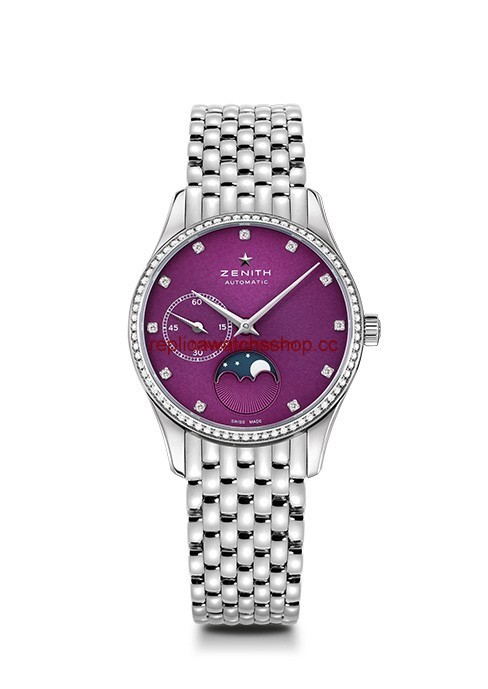 Zenith Elite Ultra Thin Lady Moonphase Purple / Diamond / Bracelet (16.2310.692/92.M2310) Zenith Elite Ultra Thin Lady Moonphase Purple / Diamond / Bracelet (16.2310.692/92.M2310)