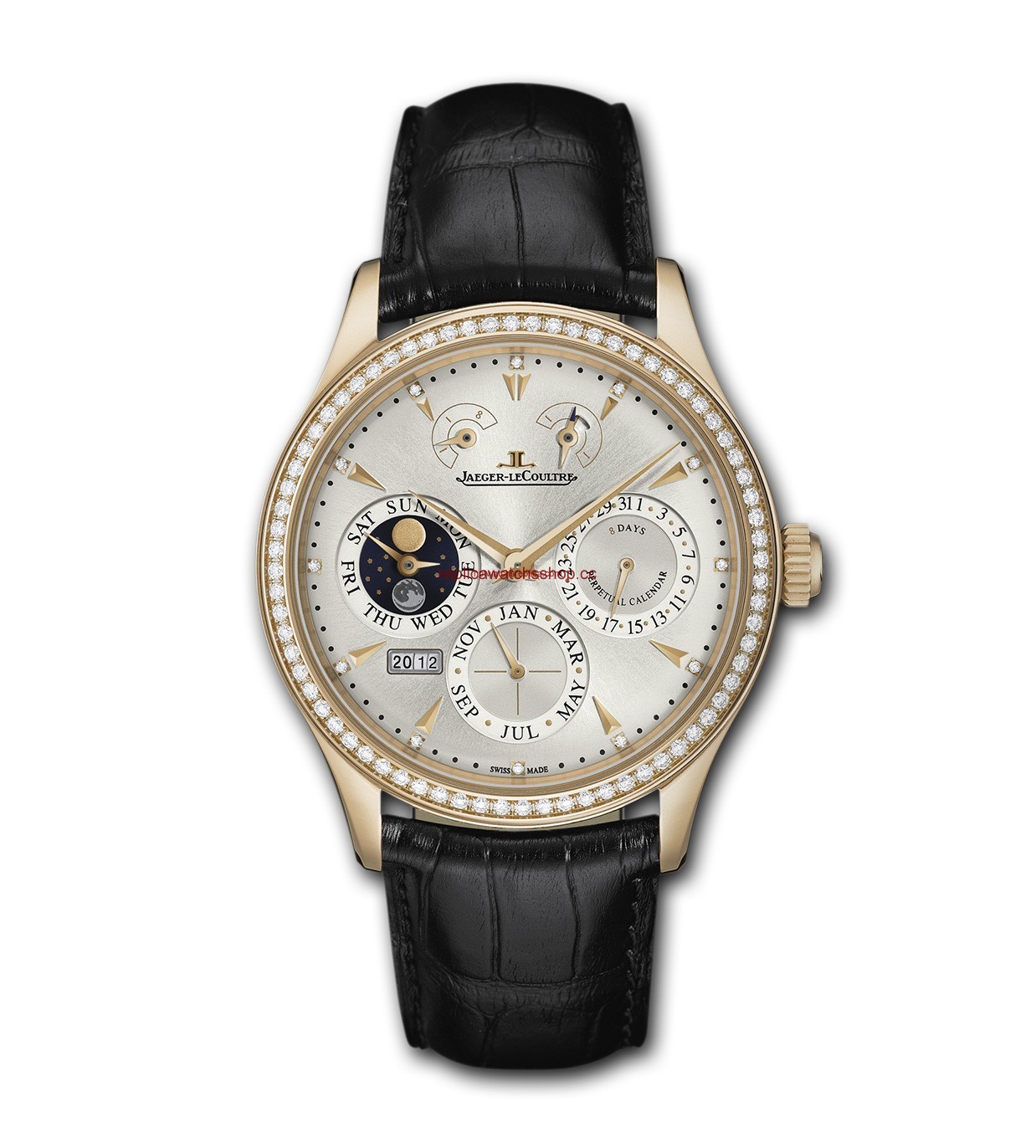 Jaeger-LeCoultre Master Eight Days Perpetual Pink Gold Diamond (1612403) Jaeger-LeCoultre Master Eight Days Perpetual Pink Gold Diamond (1612403)