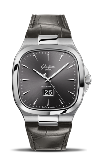 Glashutte Original Seventies Panorama Date Ruthenium (2-39-47-12-12-04)