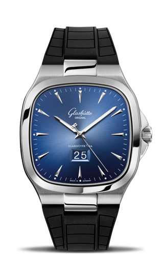 Glashutte Original Seventies Panorama Date Blue Rubber (2-39-47-13-12-06) Glashutte Original Seventies Panorama Date Blue Rubber (2-39-47-13-12-06)