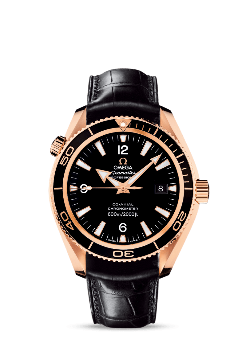 Omega Seamaster Planet Ocean 600M Co-Axial 42mm Gold / Alligator (222.63.42.20.01.001)