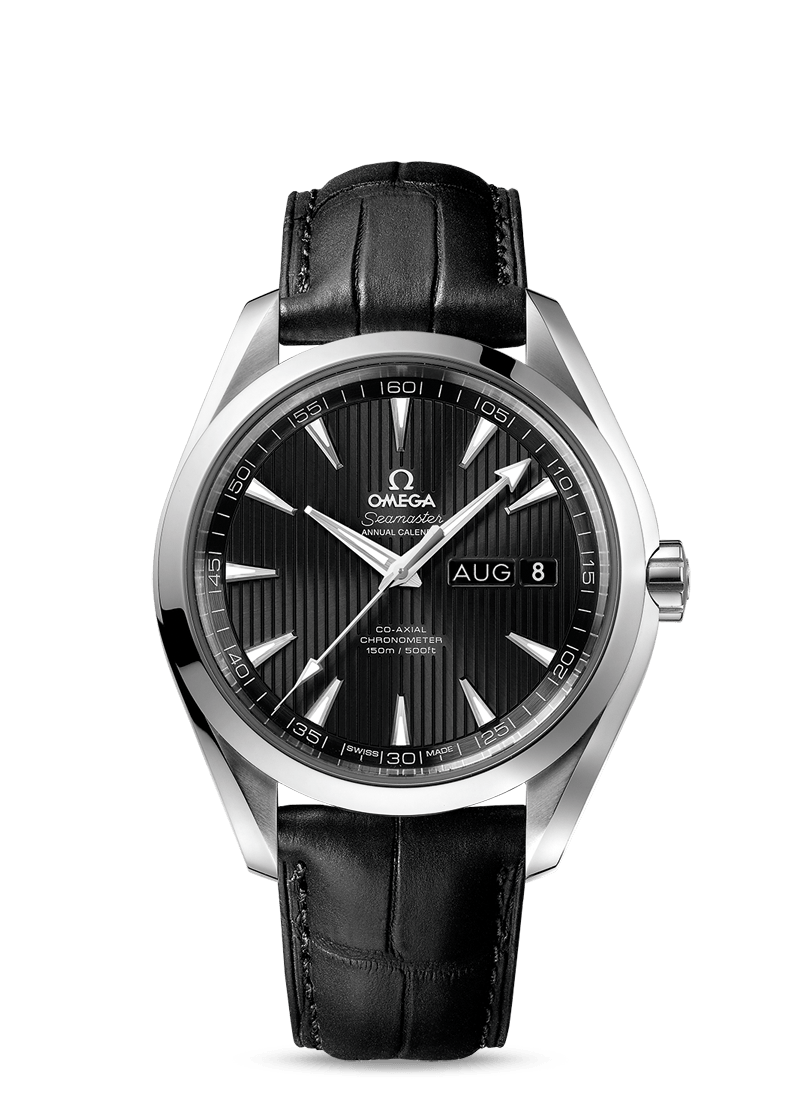 Omega Seamaster Aqua Terra 150M Co-Axial Annual Calendar 43mm Black / Alligator (231.13.43.22.01.002) Omega Seamaster Aqua Terra 150M Co-Axial Annual Calendar 43mm Black / Alligator (231.13.43.22.01.002)