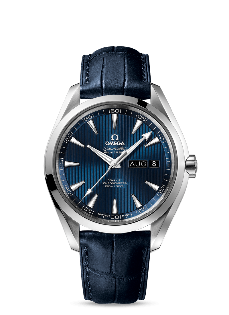 Omega Seamaster Aqua Terra 150M Co-Axial Annual Calendar 43mm Blue / Alligator (231.13.43.22.03.002) Omega Seamaster Aqua Terra 150M Co-Axial Annual Calendar 43mm Blue / Alligator (231.13.43.22.03.002)