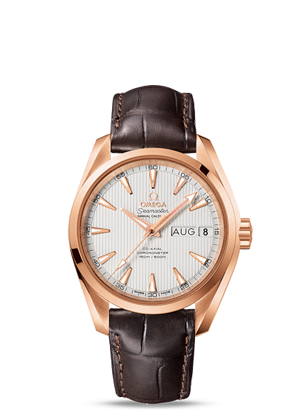 Omega Seamaster Aqua Terra 150M Co-Axial Annual Calendar 38.5mm Gold / Silver / Alligator (231.53.39.22.02.001) Omega Seamaster Aqua Terra 150M Co-Axial Annual Calendar 38.5mm Gold / Silver / Alligator (231.53.39.22.02.001)