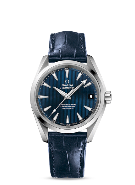 Omega Seamaster Aqua Terra 150M Master Co-Axial 38.5mm Blue / Alligator (231.13.39.21.03.001) Omega Seamaster Aqua Terra 150M Master Co-Axial 38.5mm Blue / Alligator (231.13.39.21.03.001)