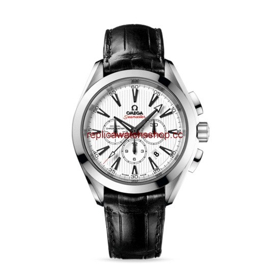 Omega Seamaster Aqua Terra 150M Chrono Co-Axial Silver / Alligator (231.13.44.50.04.001) Omega Seamaster Aqua Terra 150M Chrono Co-Axial Silver / Alligator (231.13.44.50.04.001)
