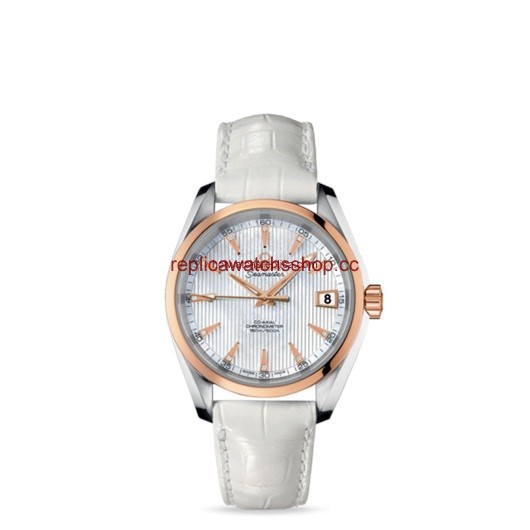 Omega Seamaster Aqua Terra 150M Co-Axial 38.5mm Two-Tone / MOP / Alligator (231.23.39.21.55.001) Omega Seamaster Aqua Terra 150M Co-Axial 38.5mm Two-Tone / MOP / Alligator (231.23.39.21.55.001)