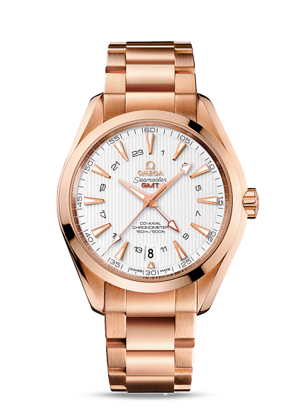 Omega Seamaster Aqua Terra 150M Co-Axial GMT calibre 8615 Gold / Bracelet / Silver (231.50.43.22.02.001) Omega Seamaster Aqua Terra 150M Co-Axial GMT calibre 8615 Gold / Bracelet / Silver (231.50.43.22.02.001)