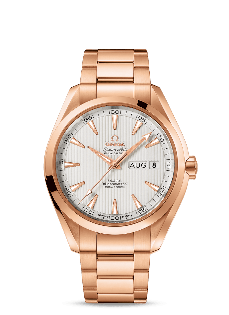 Omega Seamaster Aqua Terra 150M Co-Axial Annual Calendar 43mm Red Gold / Silver (231.50.43.22.02.002) Omega Seamaster Aqua Terra 150M Co-Axial Annual Calendar 43mm Red Gold / Silver (231.50.43.22.02.002)