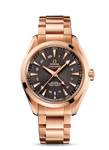 Omega Seamaster Aqua Terra 150M Co-Axial GMT calibre 8615 Gold / Bracelet (231.50.43.22.06.002) Omega Seamaster Aqua Terra 150M Co-Axial GMT calibre 8615 Gold / Bracelet (231.50.43.22.06.002)