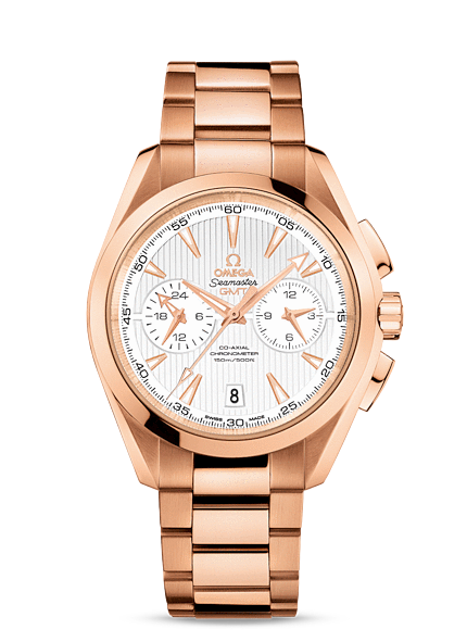 Omega Seamaster Aqua Terra 150M Co-Axial GMT Chronograph 43mm Gold / Silver (231.50.43.52.02.001) Omega Seamaster Aqua Terra 150M Co-Axial GMT Chronograph 43mm Gold / Silver (231.50.43.52.02.001)