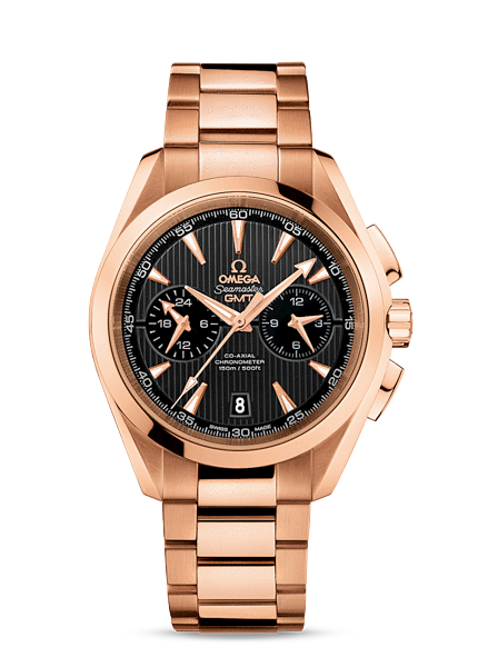Omega Seamaster Aqua Terra 150M Co-Axial GMT Chronograph 43mm Gold (231.50.43.52.06.001)
