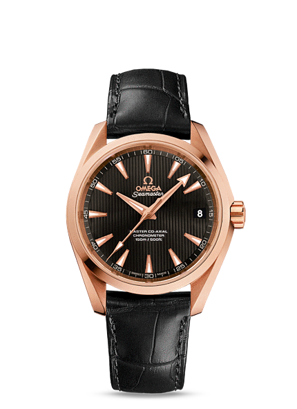 Omega Seamaster Aqua Terra 150m Master Co-Axial 38.5mm Gold / Alligator (231.53.39.21.06.003) Omega Seamaster Aqua Terra 150m Master Co-Axial 38.5mm Gold / Alligator (231.53.39.21.06.003)