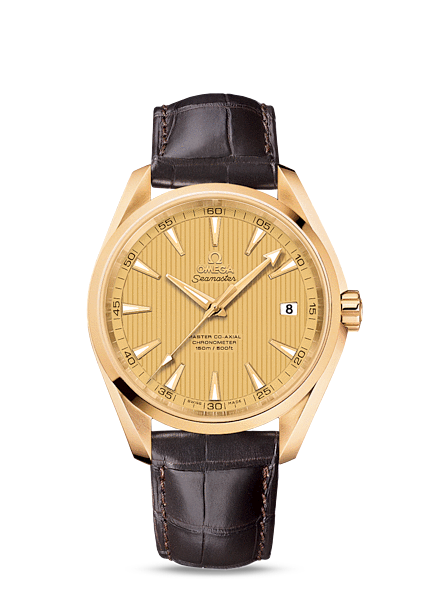 Omega Seamaster Aqua Terra 150m Master Co-Axial 41.5mm Gold / Alligator (231.53.42.21.08.001) Omega Seamaster Aqua Terra 150m Master Co-Axial 41.5mm Gold / Alligator (231.53.42.21.08.001)