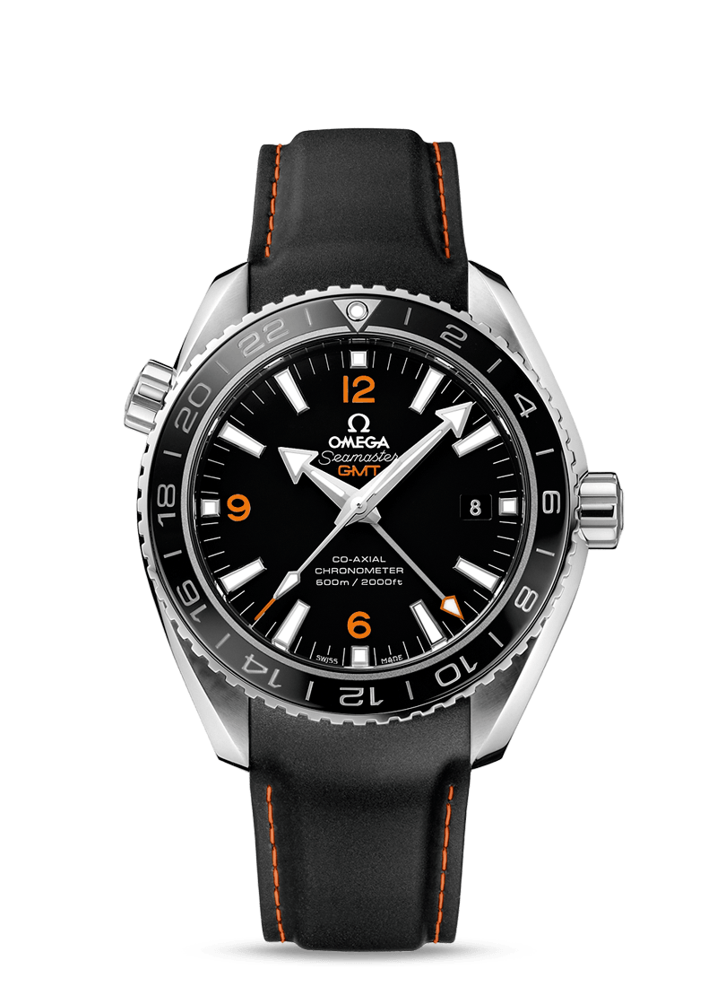 Omega Seamaster Planet Ocean 600M Co-Axial GMT Orange Numerals / Rubber (232.32.44.22.01.002)