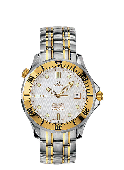 Omega Seamaster Diver 300M Chronometer Two Tone / White (2332.20.00) Omega Seamaster Diver 300M Chronometer Two Tone / White (2332.20.00)