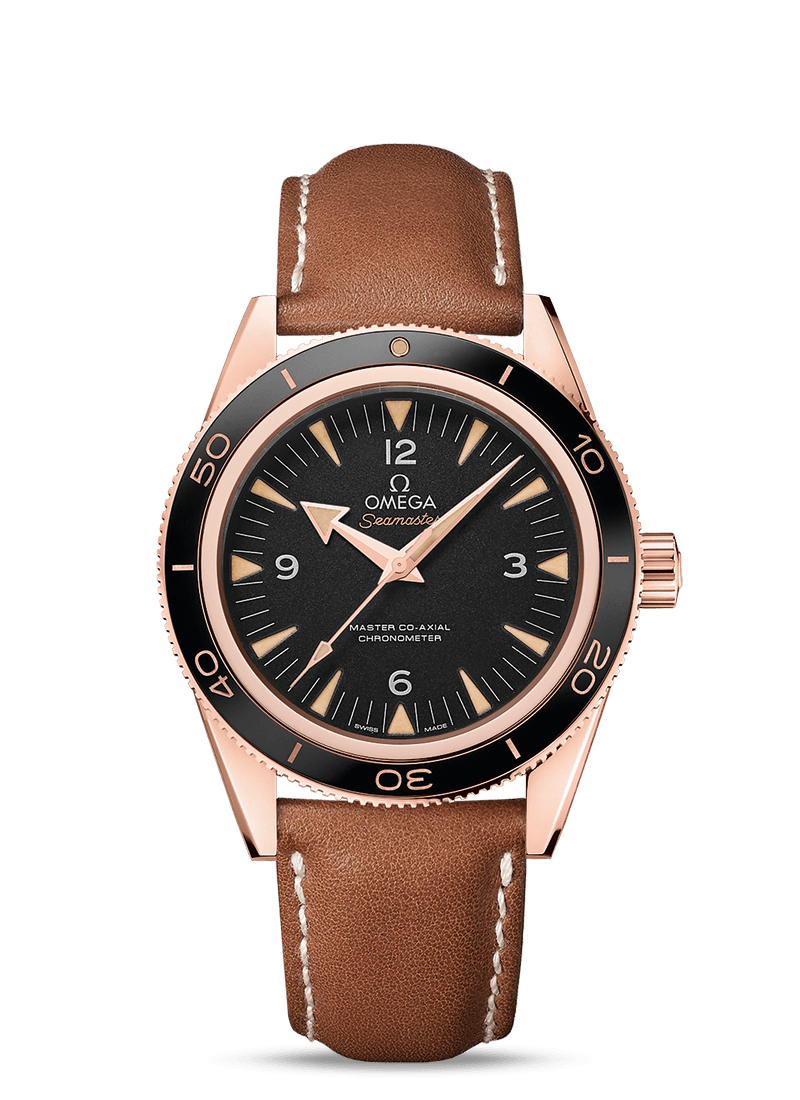 Omega Seamaster 300 Master Co-Axial Sedna Gold / Strap (233.62.41.21.01.002)