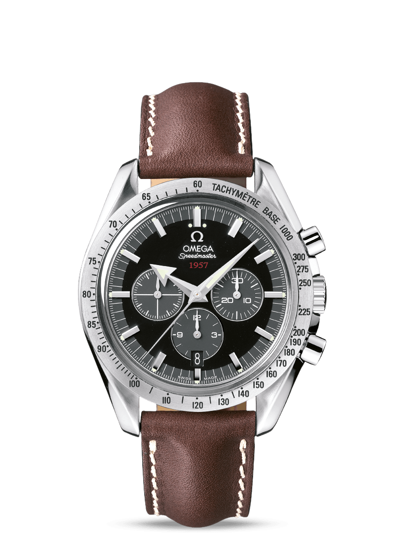 Omega Speedmaster Broad Arrow 1957 Black / Calf (321.12.42.50.01.001) Omega Speedmaster Broad Arrow 1957 Black / Calf (321.12.42.50.01.001)