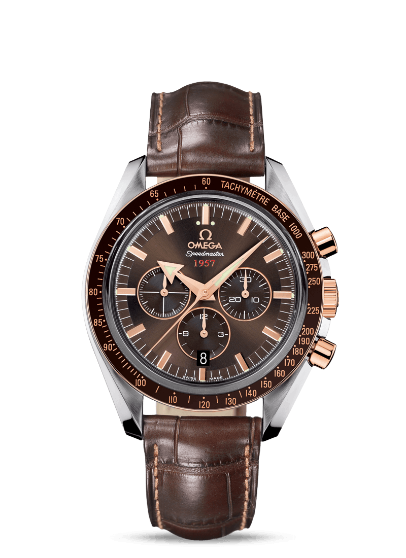 Omega Speedmaster Broad Arrow 1957 Two Tone / Brown (321.93.42.50.13.001) Omega Speedmaster Broad Arrow 1957 Two Tone / Brown (321.93.42.50.13.001)