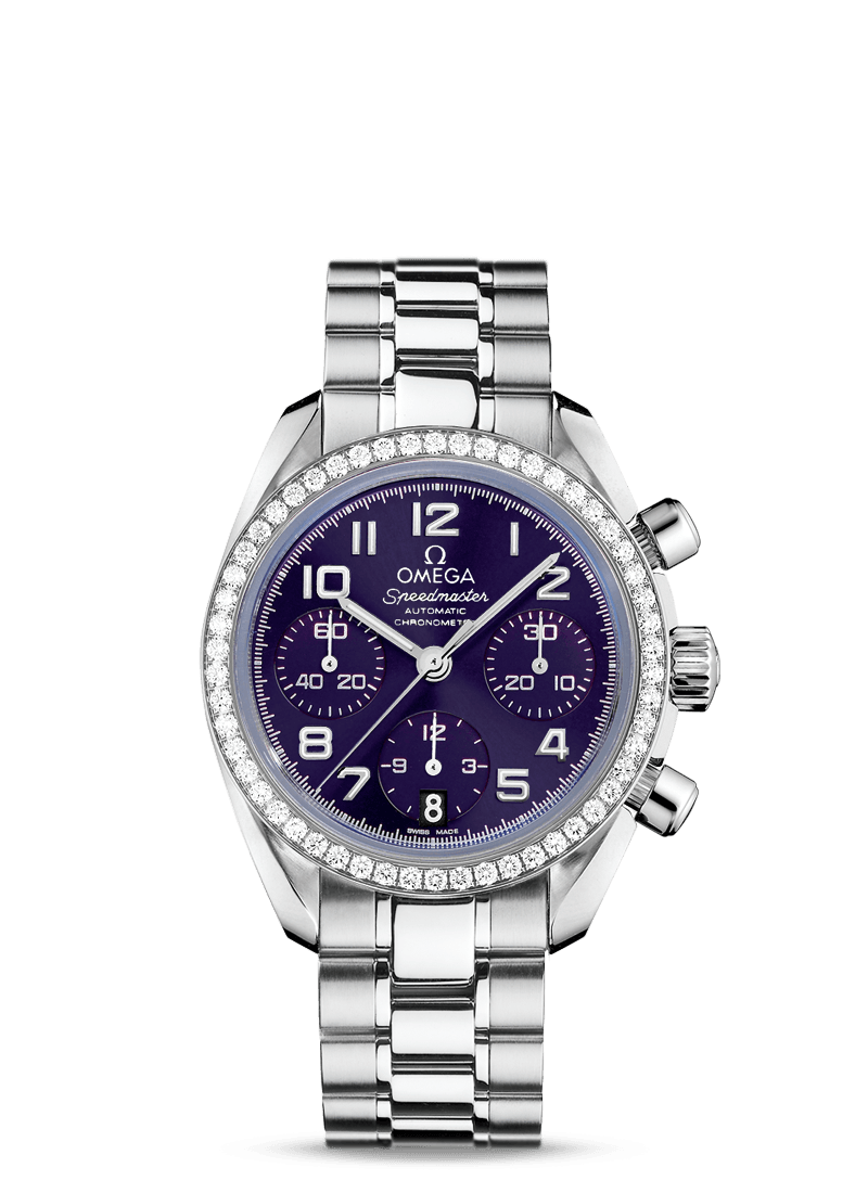 Omega Speedmaster Date Blue / Diamond Bezel (324.15.38.40.10.001) Omega Speedmaster Date Blue / Diamond Bezel (324.15.38.40.10.001)