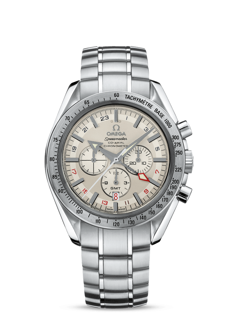 Omega Speedmaster Broad Arrow Co-Axial GMT Silver/ Bracelet (3581.30.00) Omega Speedmaster Broad Arrow Co-Axial GMT Silver/ Bracelet (3581.30.00)