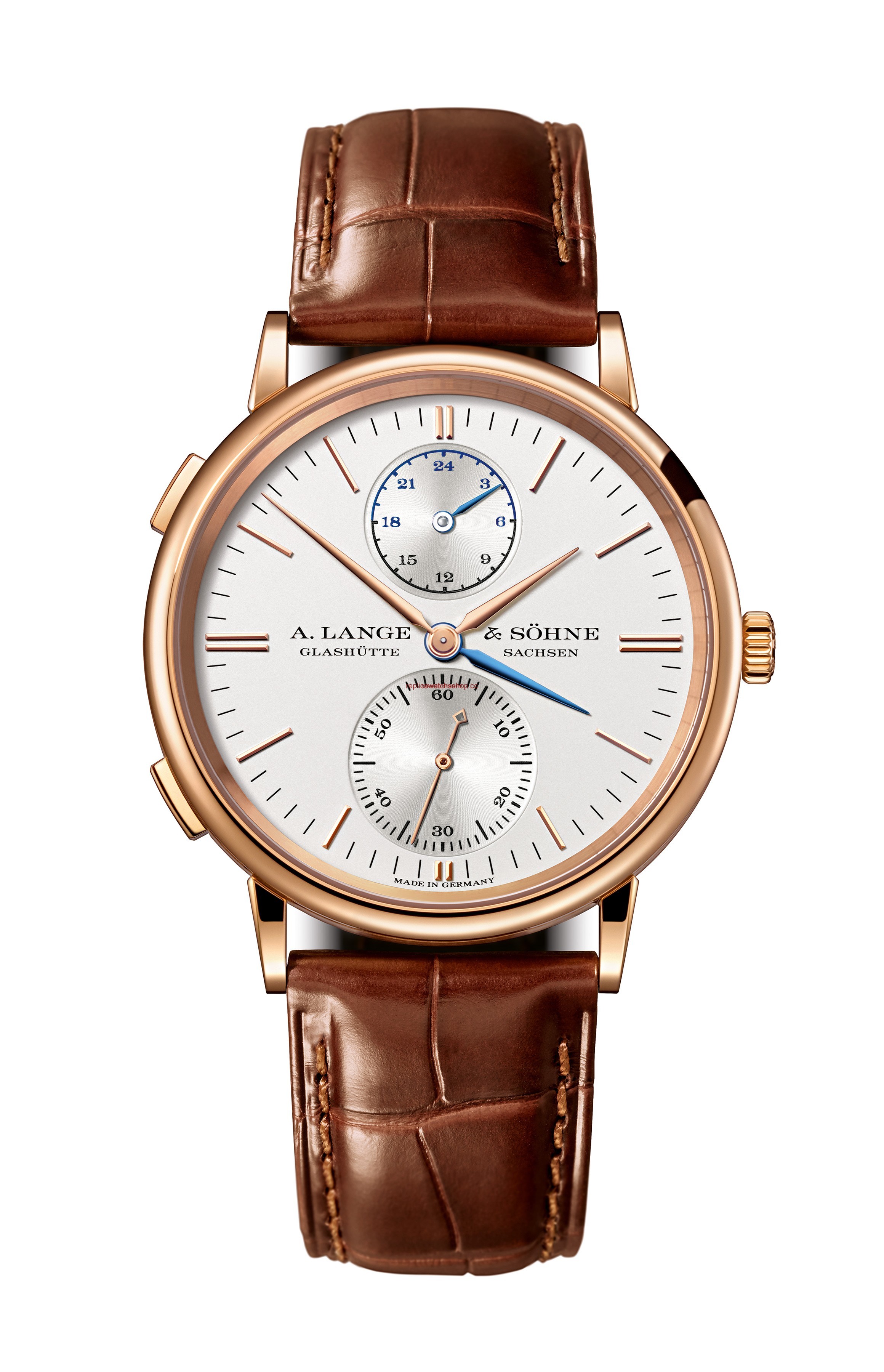 A. Lange & Sohne Saxonia Dual Time Pink Gold (386.032)