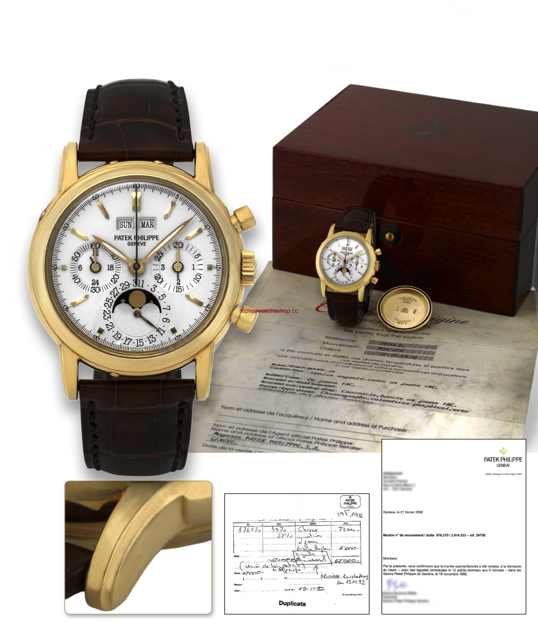 Patek Philippe Perpetual Calendar Chronograph 3970J Luminous (3970J_Luminous) Patek Philippe Perpetual Calendar Chronograph 3970J Luminous (3970J_Luminous)