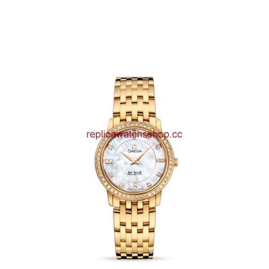 Omega Deville Prestige Quartz 27mm Yellow Gold / Diamond / Diamond MOP (413.55.27.60.55.001) Omega Deville Prestige Quartz 27mm Yellow Gold / Diamond / Diamond MOP (413.55.27.60.55.001)
