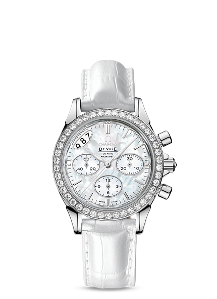 Omega Deville Chronograph Co-Axial 35mm MOP / Alligator (422.18.35.50.05.002) Omega Deville Chronograph Co-Axial 35mm MOP / Alligator (422.18.35.50.05.002)