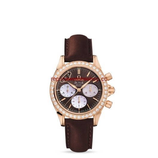 Omega Deville Chronograph Co-Axial 35mm Gold / Brown (422.58.35.50.13.001) Omega Deville Chronograph Co-Axial 35mm Gold / Brown (422.58.35.50.13.001)