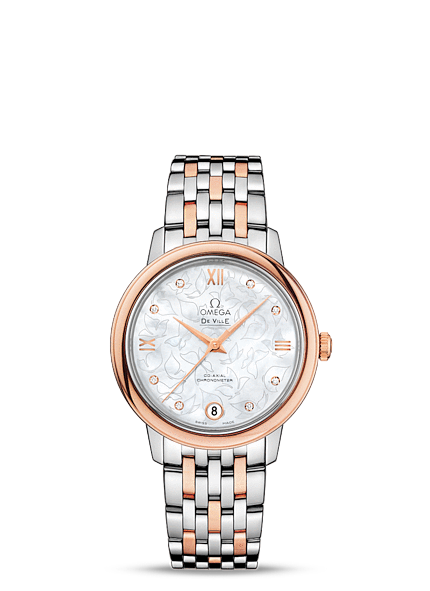 Omega Deville Prestige Co-Axial. 32.7 Butterfly Steel / Red Gold (424.20.33.20.55.001)