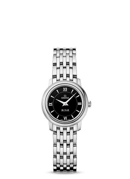 Omega Deville Prestige Quartz Ladies 24.5mm Black (424.10.24.60.01.001)