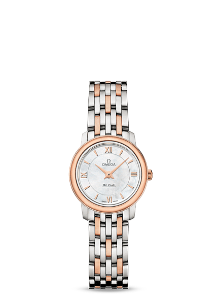Omega Deville Prestige Quartz Ladies 24.5mm Two Tone Red (424.20.24.60.05.002) Omega Deville Prestige Quartz Ladies 24.5mm Two Tone Red (424.20.24.60.05.002)