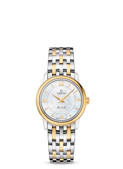 Omega Deville Prestige Quartz 27mm Two Tone / MOP (424.20.27.60.05.001) Omega Deville Prestige Quartz 27mm Two Tone / MOP (424.20.27.60.05.001)