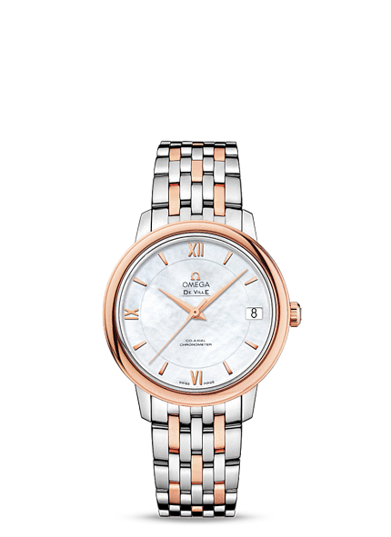 Omega DeVille Prestige Co-Axial 32.7 Two Tone Red Bracelet (424.20.33.20.05.002) Omega DeVille Prestige Co-Axial 32.7 Two Tone Red Bracelet (424.20.33.20.05.002)