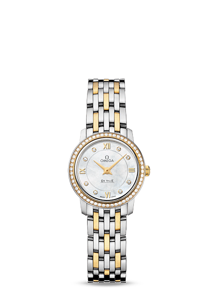 Omega Deville Prestige Quartz Ladies 24.5mm Two Tone / Diamond / MOP (424.25.24.60.55.001) Omega Deville Prestige Quartz Ladies 24.5mm Two Tone / Diamond / MOP (424.25.24.60.55.001)