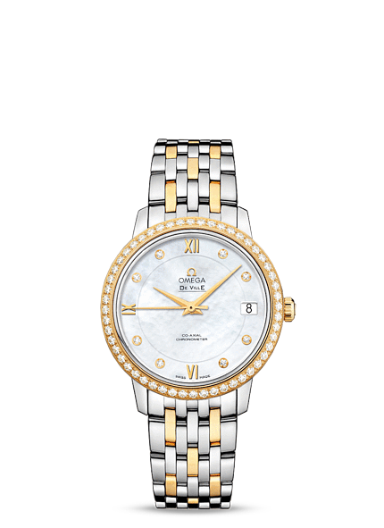 Omega DeVille Prestige Co-Axial 32.7 Two Tone Diamond Bracelet (424.25.33.20.55.001) Omega DeVille Prestige Co-Axial 32.7 Two Tone Diamond Bracelet (424.25.33.20.55.001)