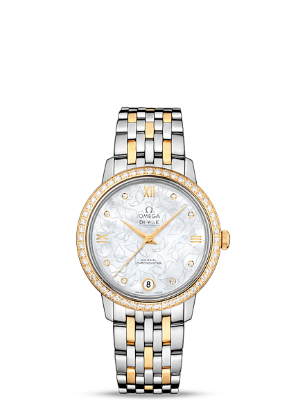 Omega DeVille Prestige Co-Axial 32.7 Butterfly Two Tone Diamond Bracelet (424.25.33.20.55.004) Omega DeVille Prestige Co-Axial 32.7 Butterfly Two Tone Diamond Bracelet (424.25.33.20.55.004)