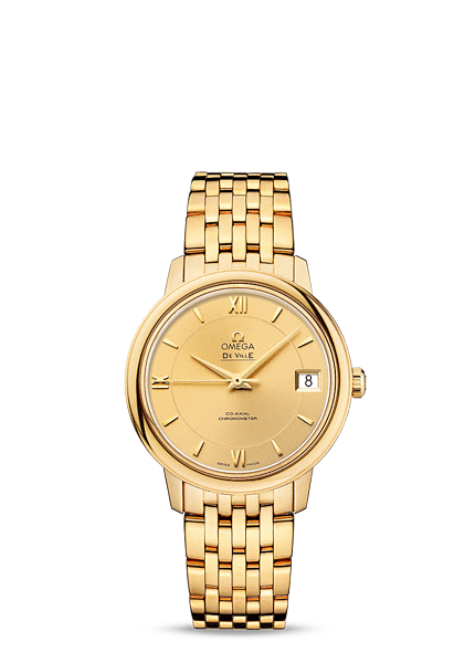Omega DeVille Prestige Co-Axial 32.7 Yellow Gold Bracelet (424.50.33.20.08.001) Omega DeVille Prestige Co-Axial 32.7 Yellow Gold Bracelet (424.50.33.20.08.001)